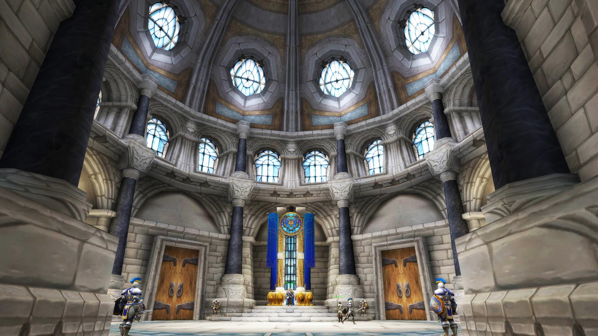 本身是城堡的形制,内部却有着比肩大教堂的宏伟与严肃.