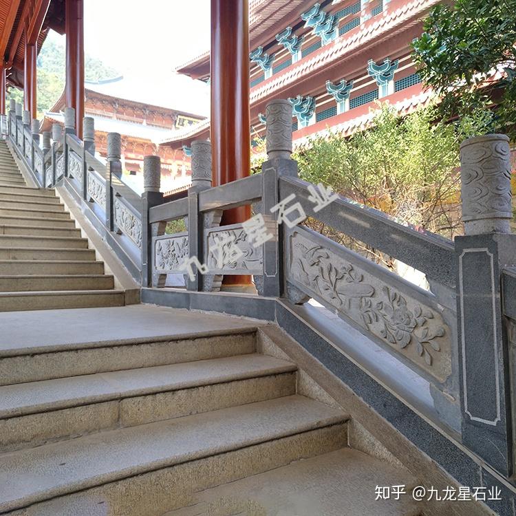 寺院的台阶石栏杆图片款式及价格