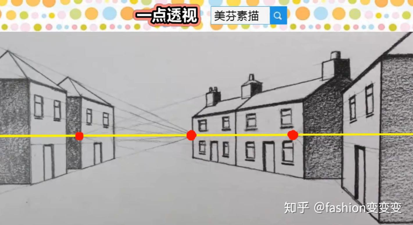 教你秒懂素描一點透視原理輕鬆畫房屋建築風景素描