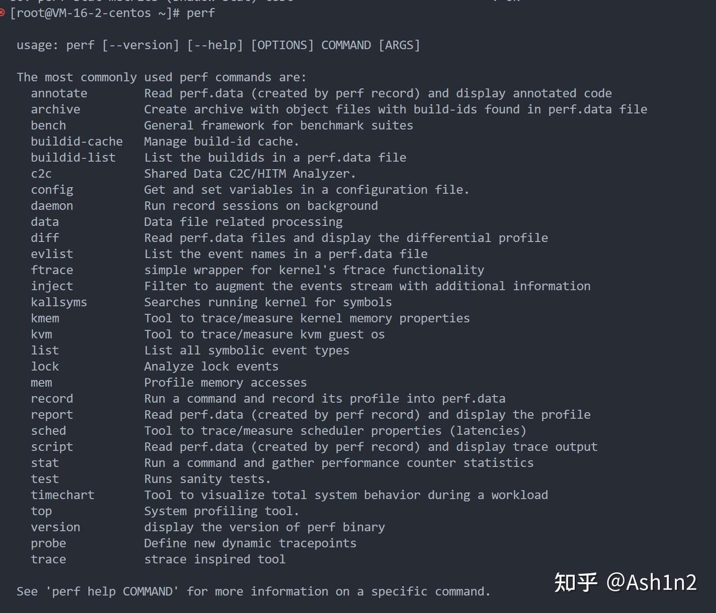 Perf Command 包罗万象-perf命令介绍 - 知乎