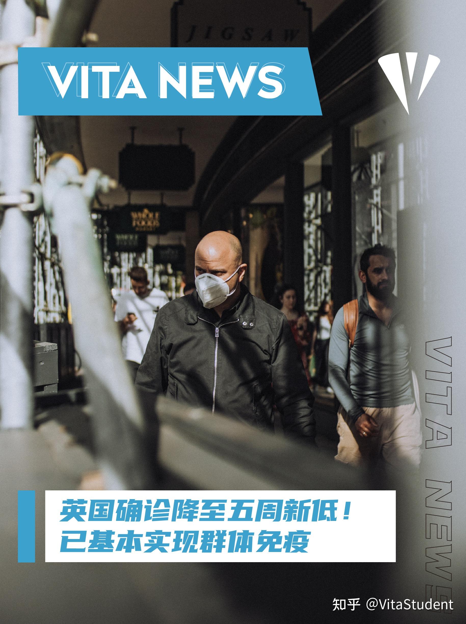 vitanews英国确诊降至五周新低已基本实现群体免疫