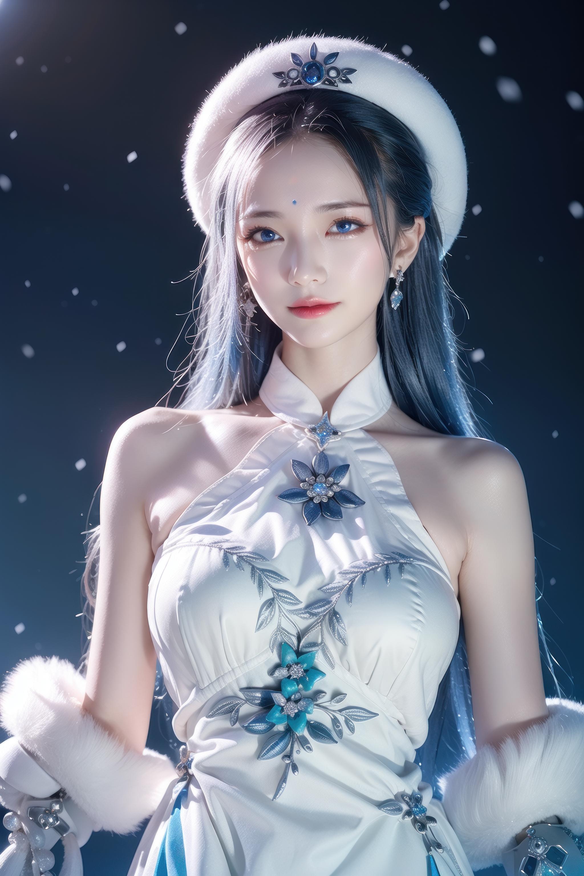 王昭君新皮肤冰雪女神图片