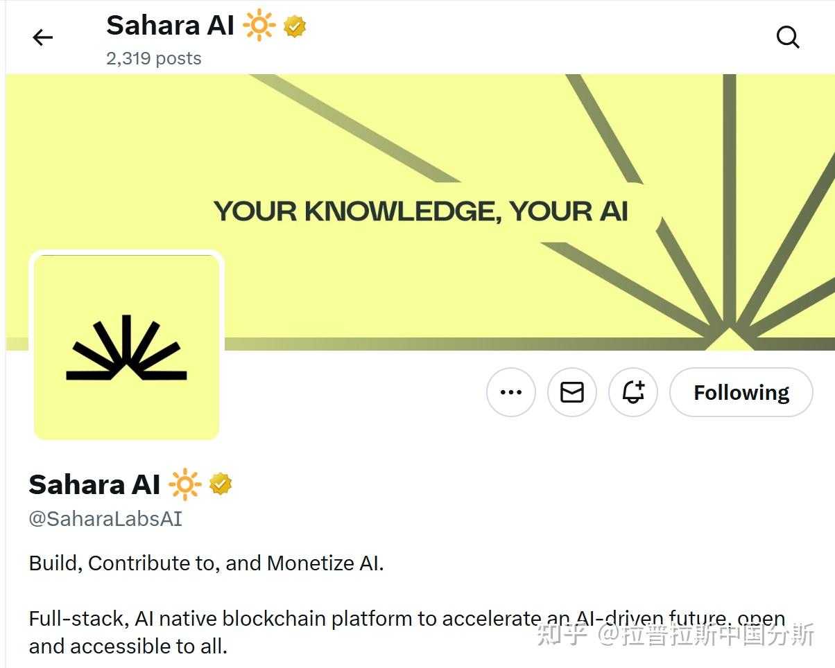 2025年必做项目？介绍与浅析Sahara AI - 知乎