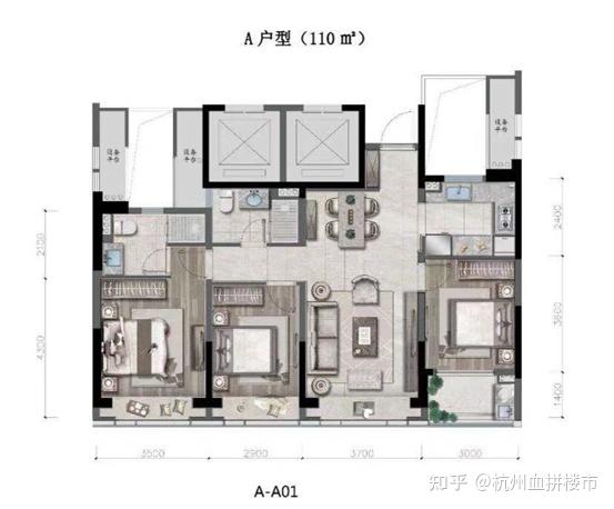 綠城桂冠東方是亞運村3盤中,住宅體量最大的,共有37幢高層,其中6幢