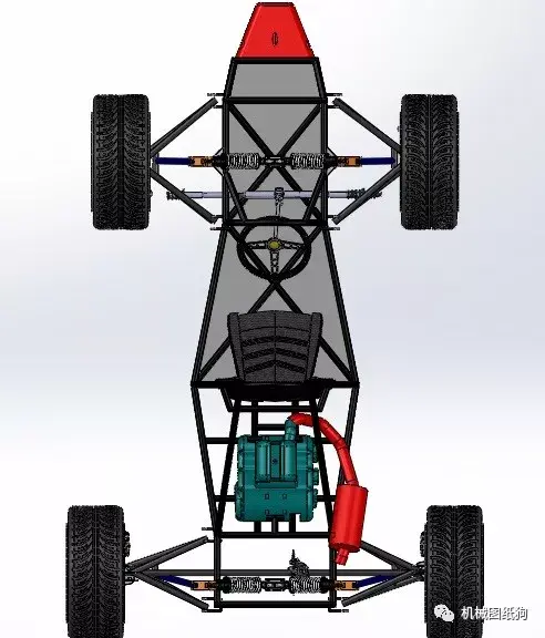 【卡丁赛车】fsae方程式赛车设计图纸 step格式