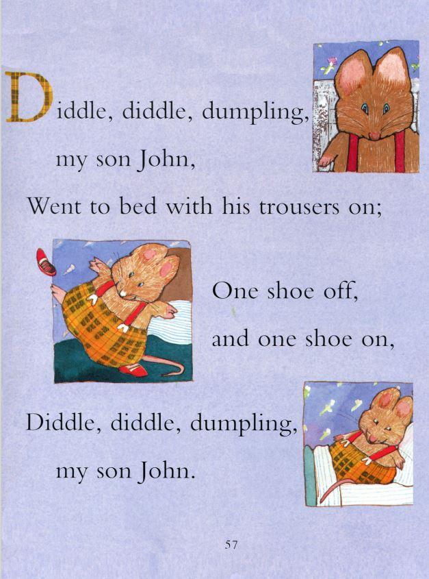 鹅妈妈童谣26diddlediddledumpling