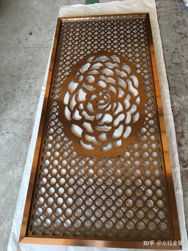 十种铜板镂空屏风纯铜玄关屏风设计教科书级别的参考