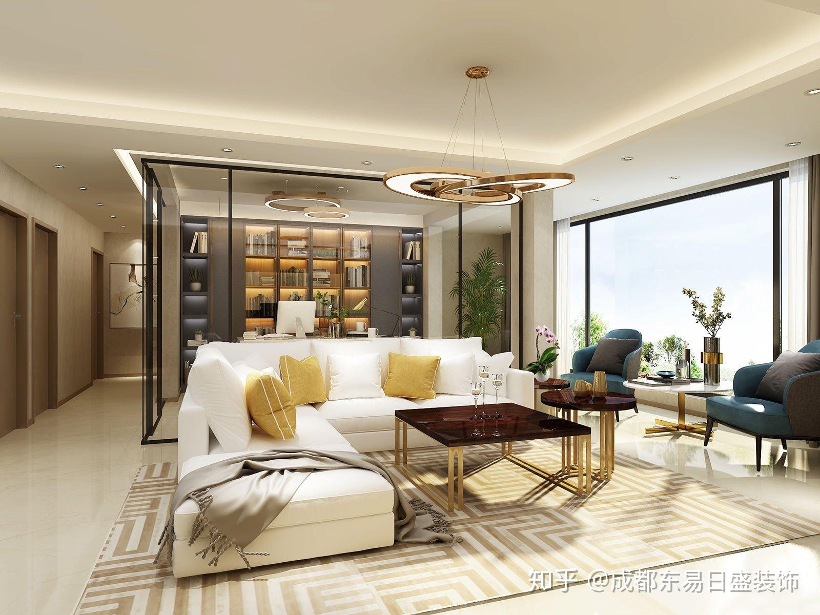 恰到好处的精致绿地gic140平四居装修案例赏析丨成都东易日盛设计作品