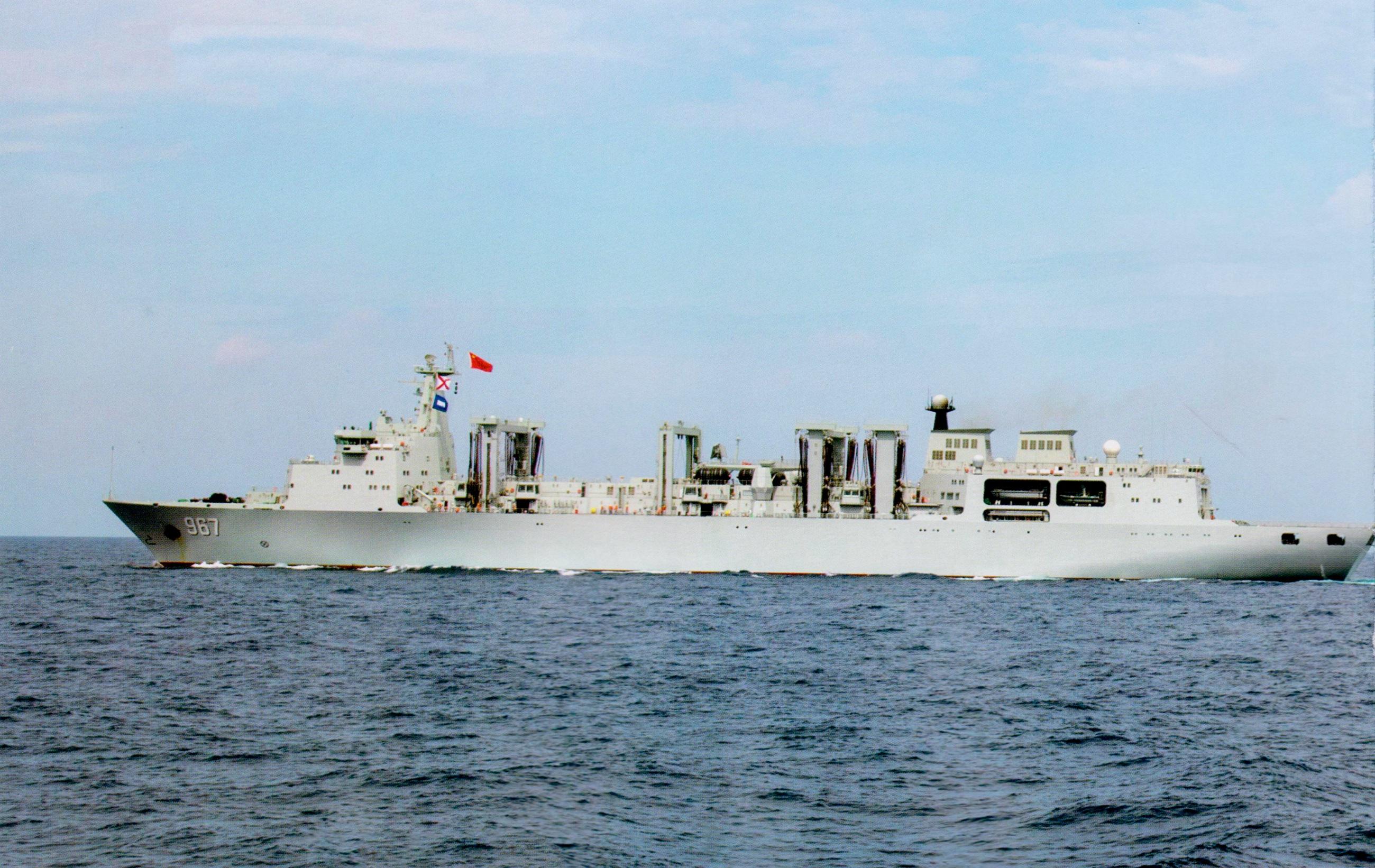 2010~2019年; 901型補給艦(2艘) 081a型掃雷艦(11艘) 破浪號風帆訓練