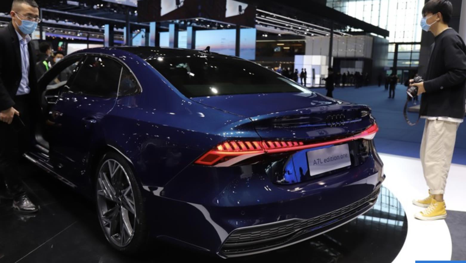 上汽奥迪a7l发布20t版本车身修长重心稳外观宽而扁