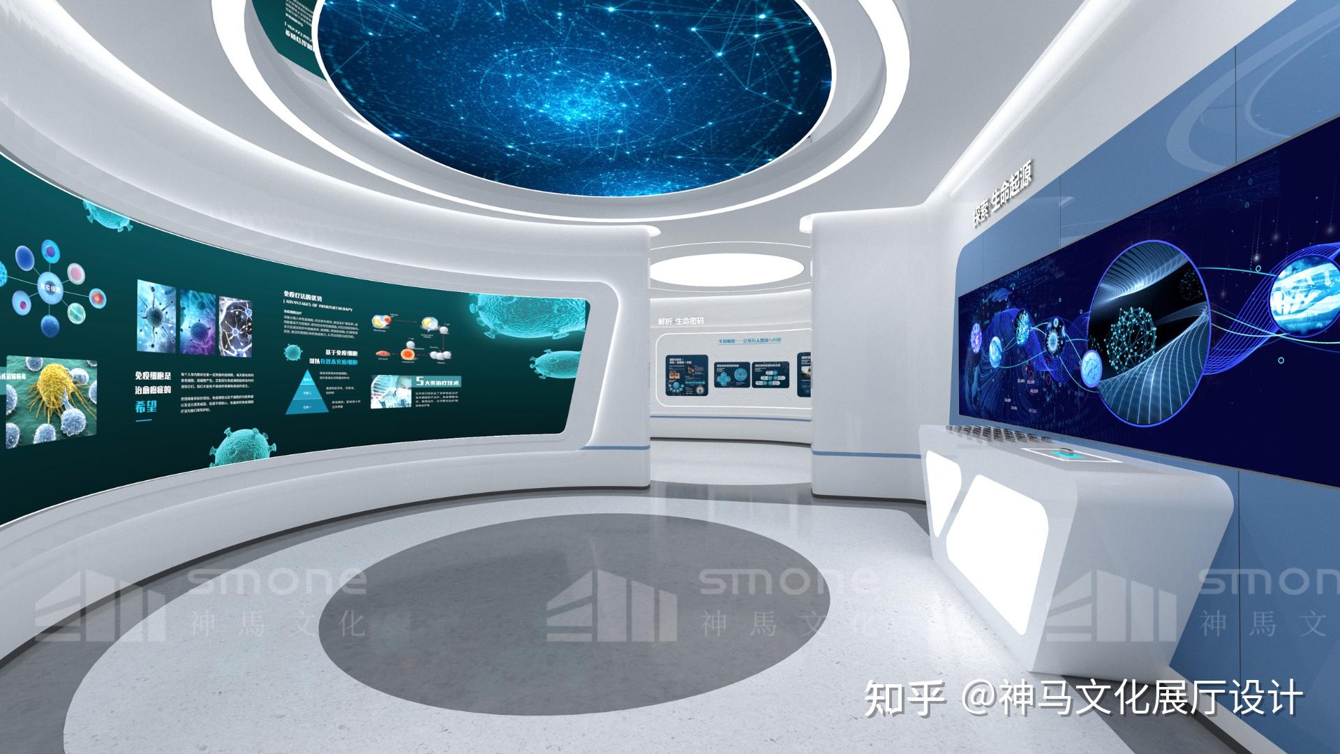 生物科技展厅，干细胞科普馆设计：探寻生命之光 - 知乎