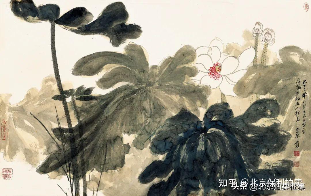 超明隽爽中国书画张大千不同时期作品概览- 知乎