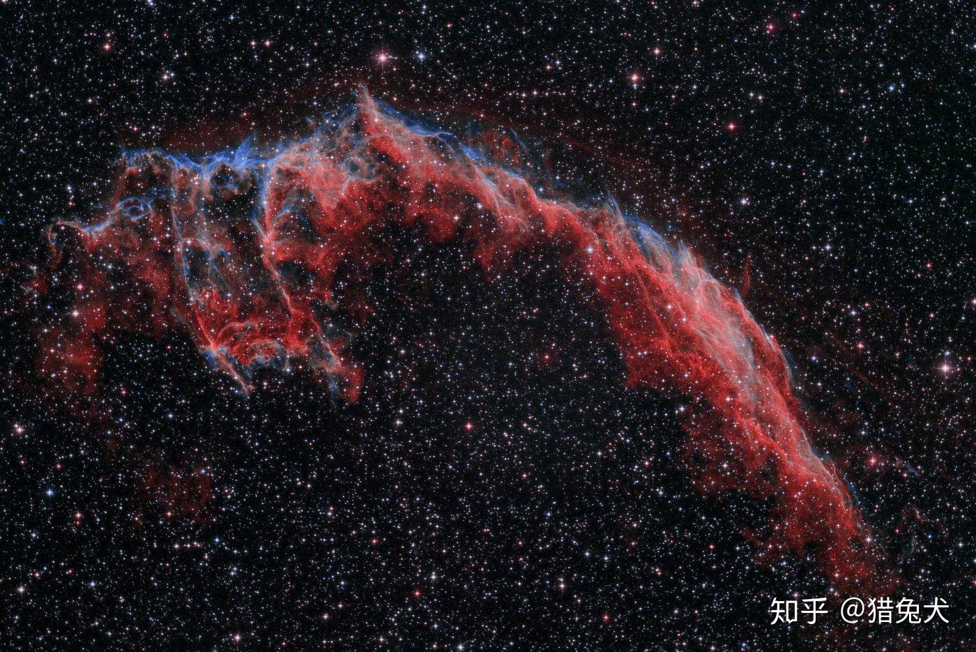 使用asi294相机和宇隆l-enhance双窄带滤镜拍摄的ngc 6992面纱星云