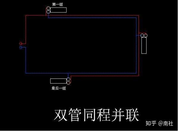 3双管同程并联