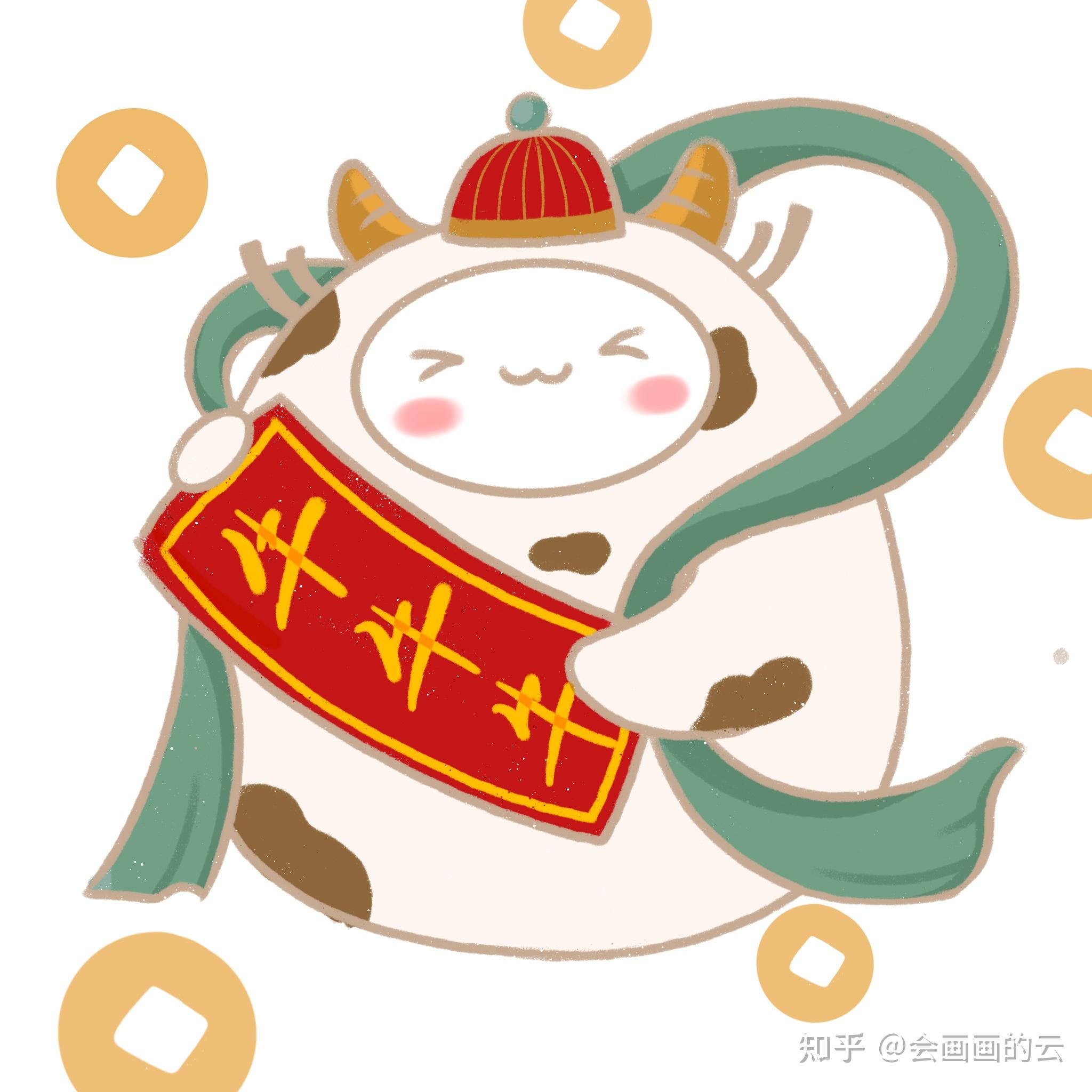 2021牛年大吉~新年可爱头像和壁纸分享 满满的祝福