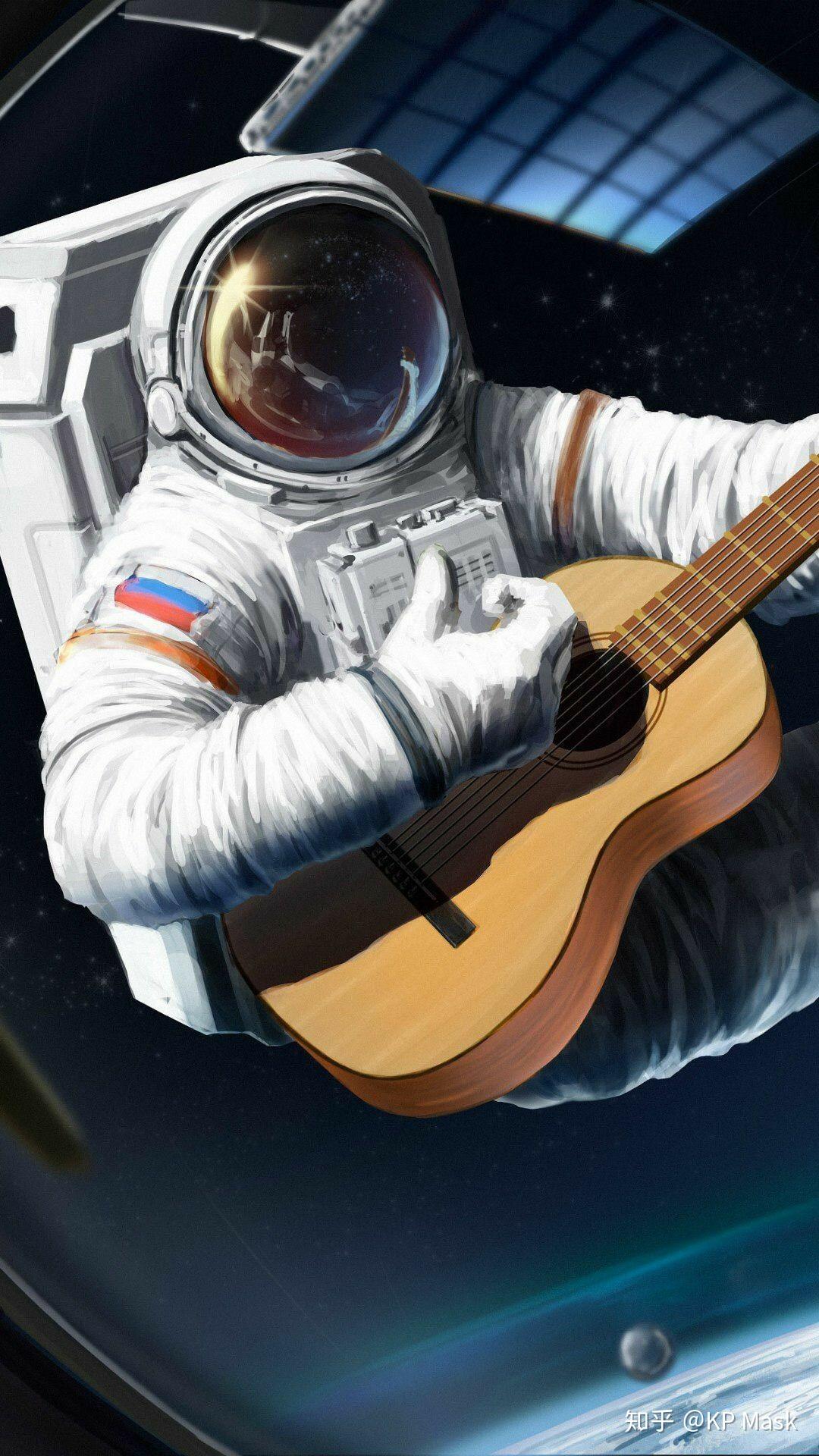 有什么宇航员主题的壁纸或者插画