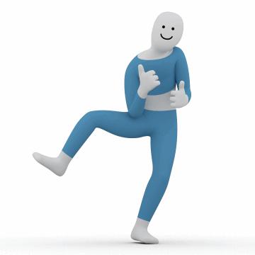 魔性蓝色秋衣小人跳舞表情包丨小蓝人表情包