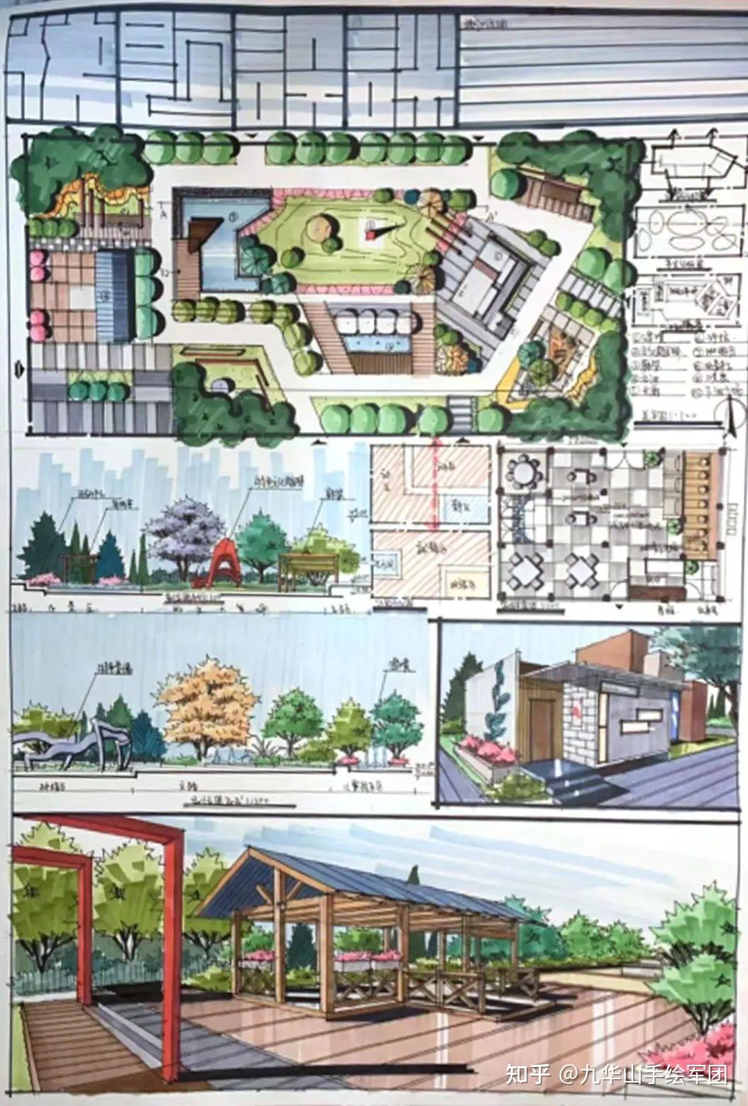 2022浙江工业大学景观考研410高分学姐经验分享丨九华山手绘延续去年