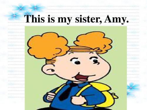 人教版小学英语人物Amy图片