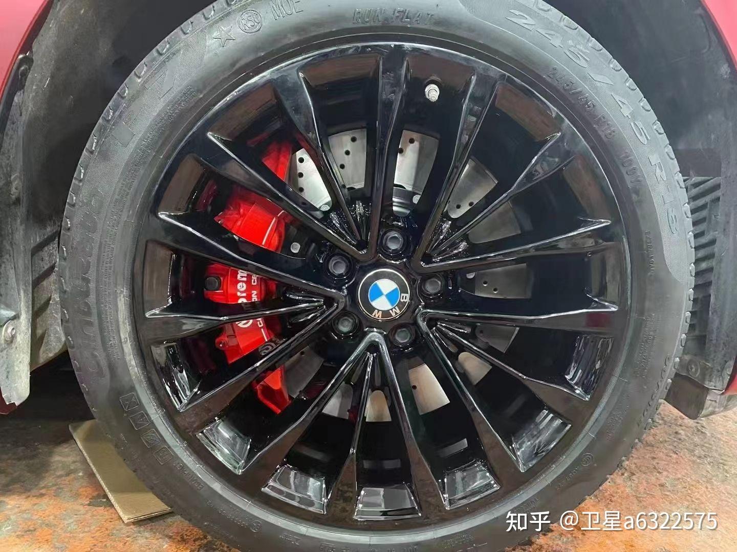 宝马5系刹车改装brembo大六卡钳颜值制动兼备
