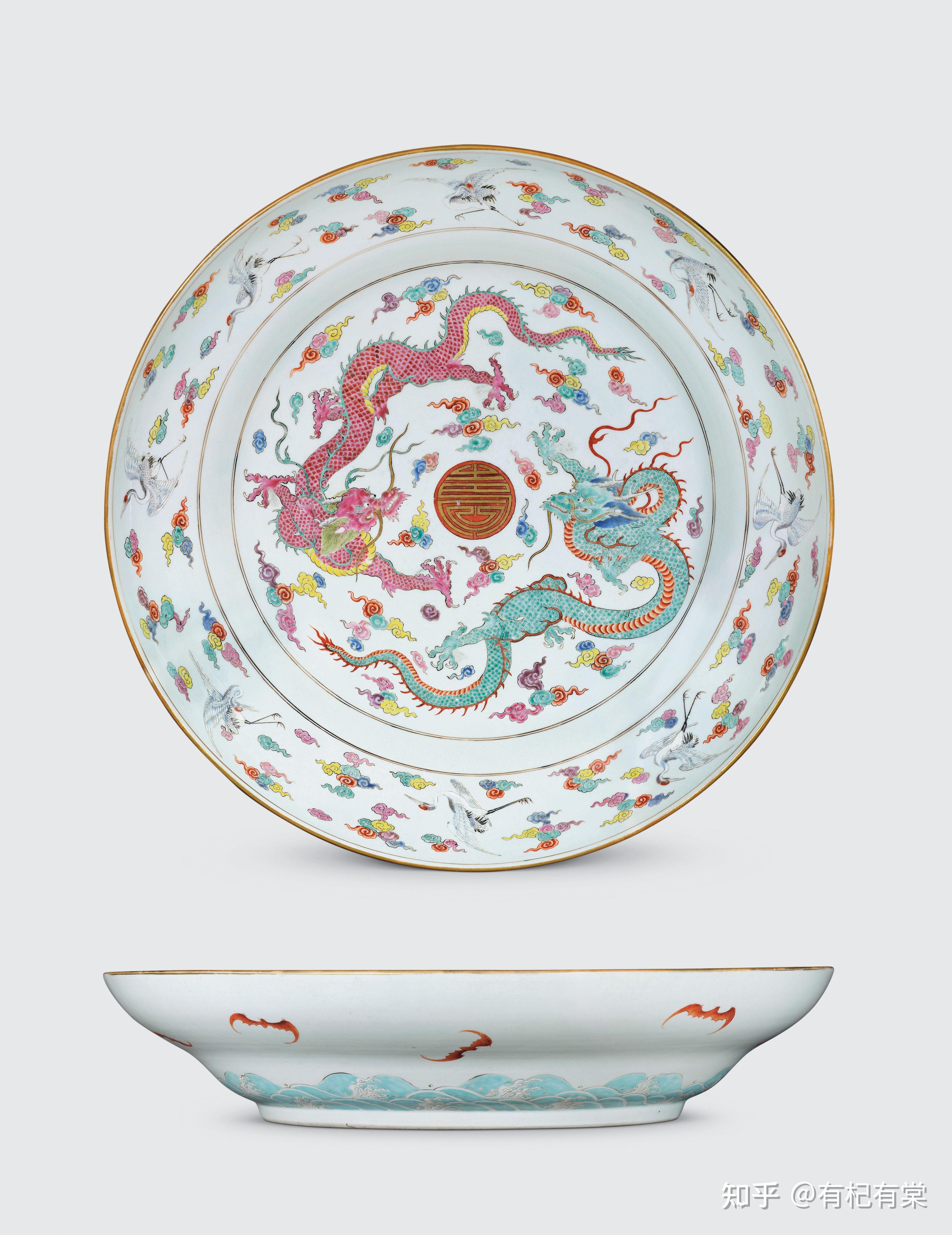 凤翥龙骧——龙凤纹样御瓷拍卖鉴赏(二) - 知乎