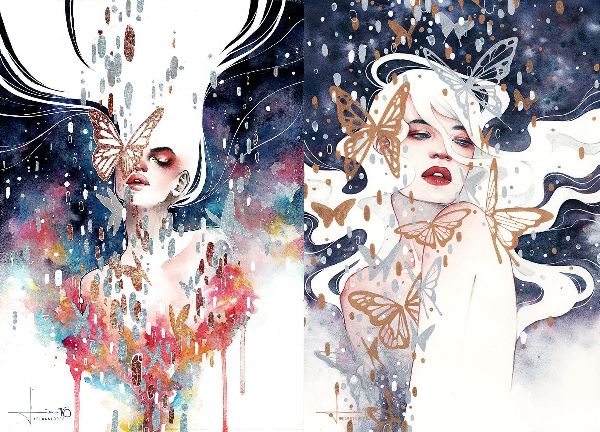 kelogsloops的艺术他说视觉在对话