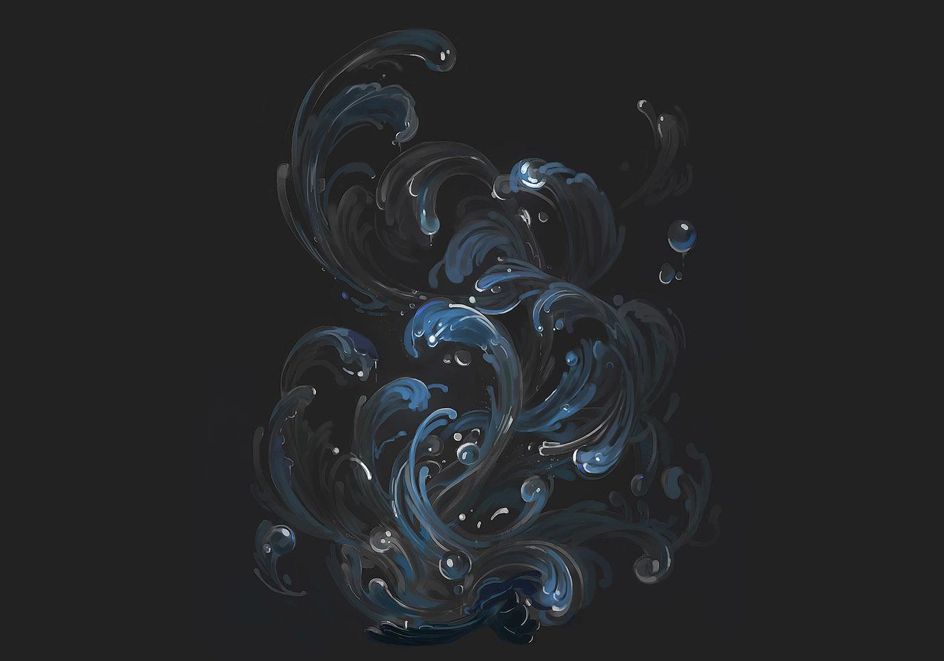 每周一课丨水元素的画法