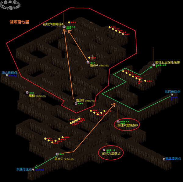 仙剑98试炼窟路线图图片