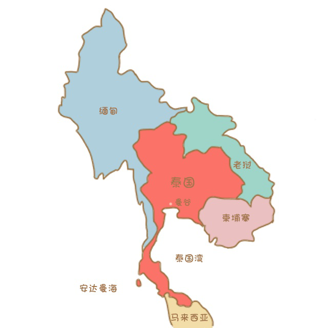 泰国的位置图片