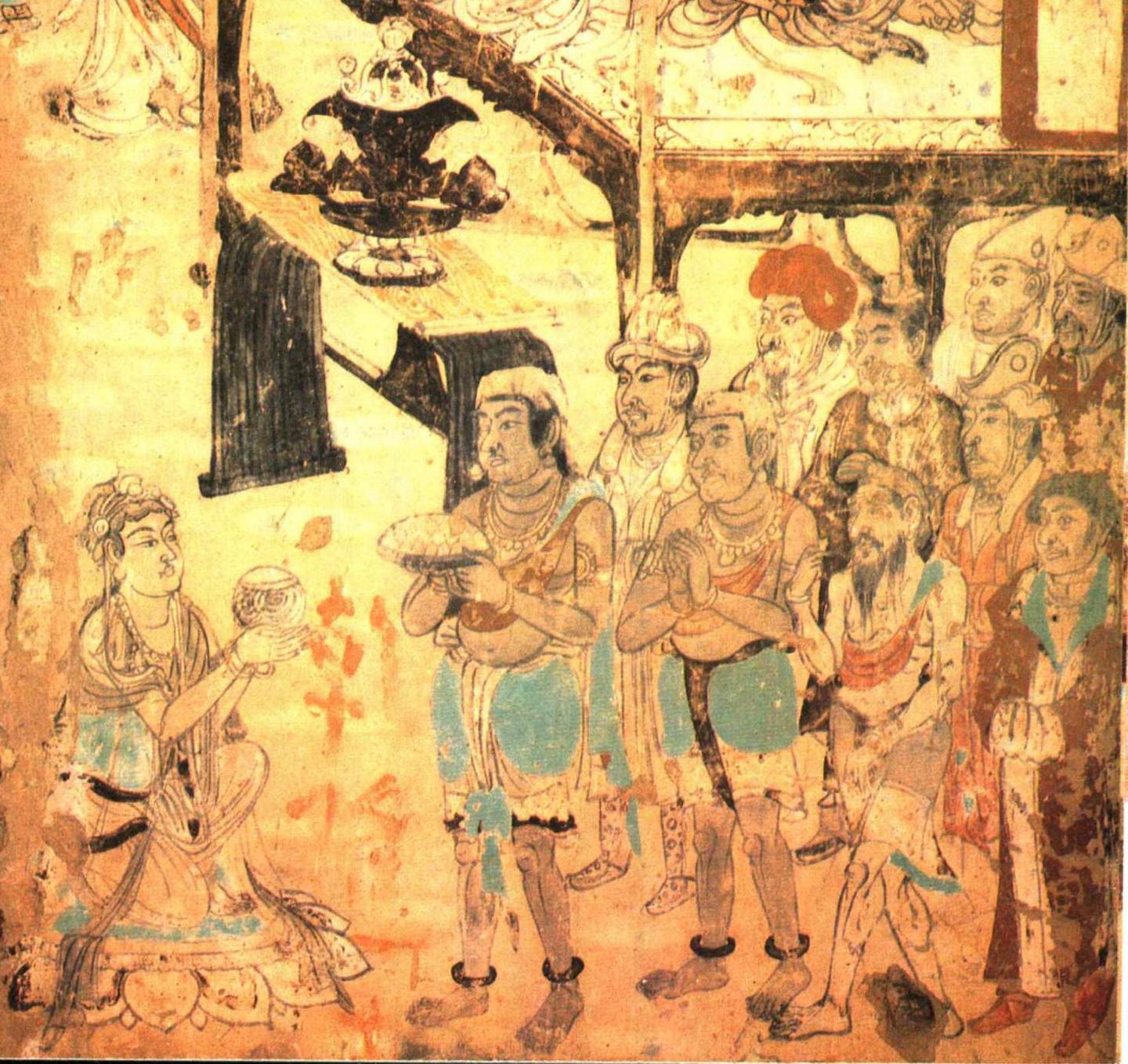 神游千年,大美敦煌】盛唐-103窟-线描至圣:吴道子健朗风格的维 神游千年,大美敦煌】盛唐-103窟-线描至圣:吴道子健朗风格的维