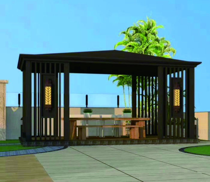 当阳光房遇上新中式铸铝凉亭会擦出什么火花呢