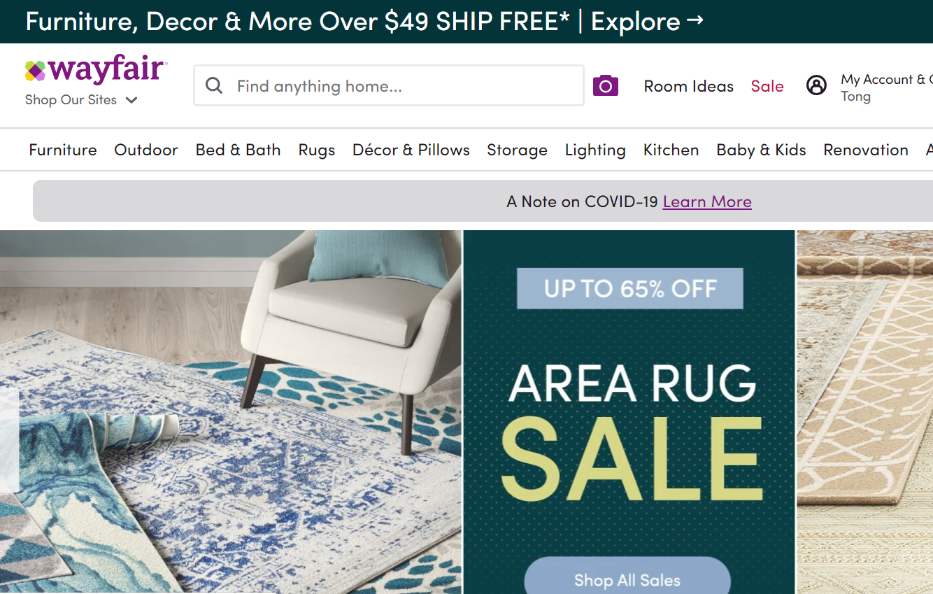 wayfair平台的运营时光