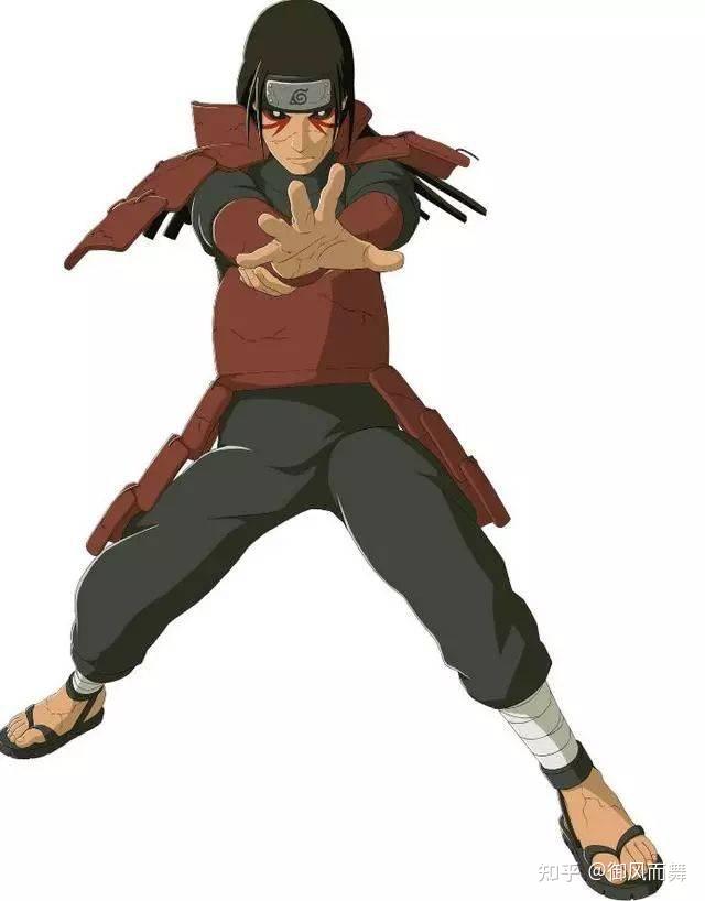 秽土柱间进入仙人模式与尾兽化的鸣人大战.