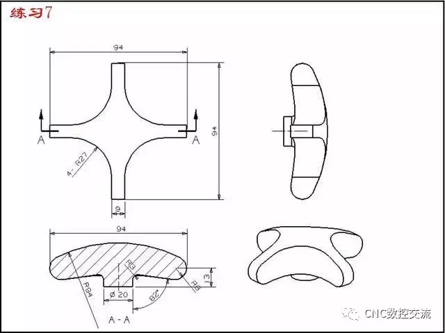 22张ug绘图快速入门练习图纸有空拿去练习