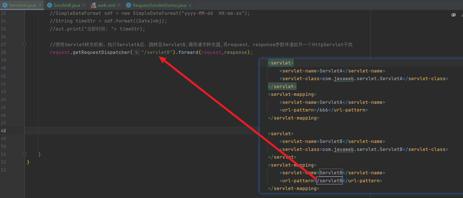 Tomcat Servlet request Tomcat Servlet request