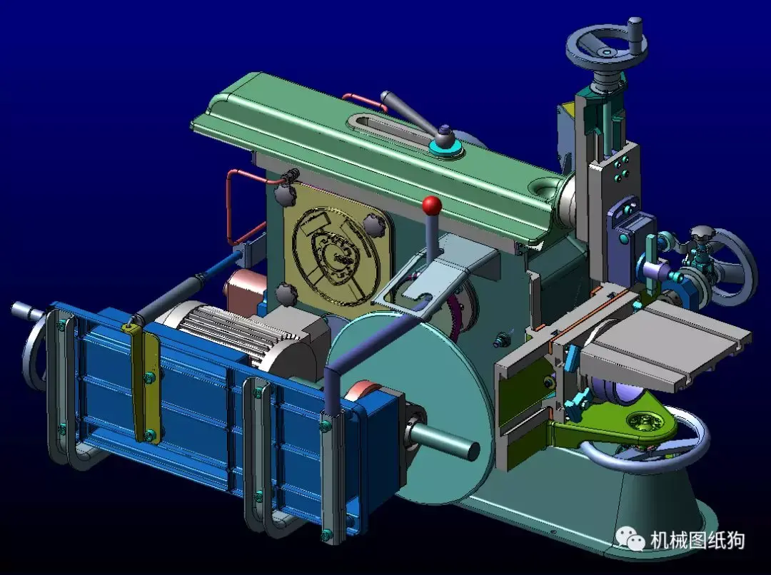 工程机械shapingmachine刨床刨齿机3d数模图纸stp格式