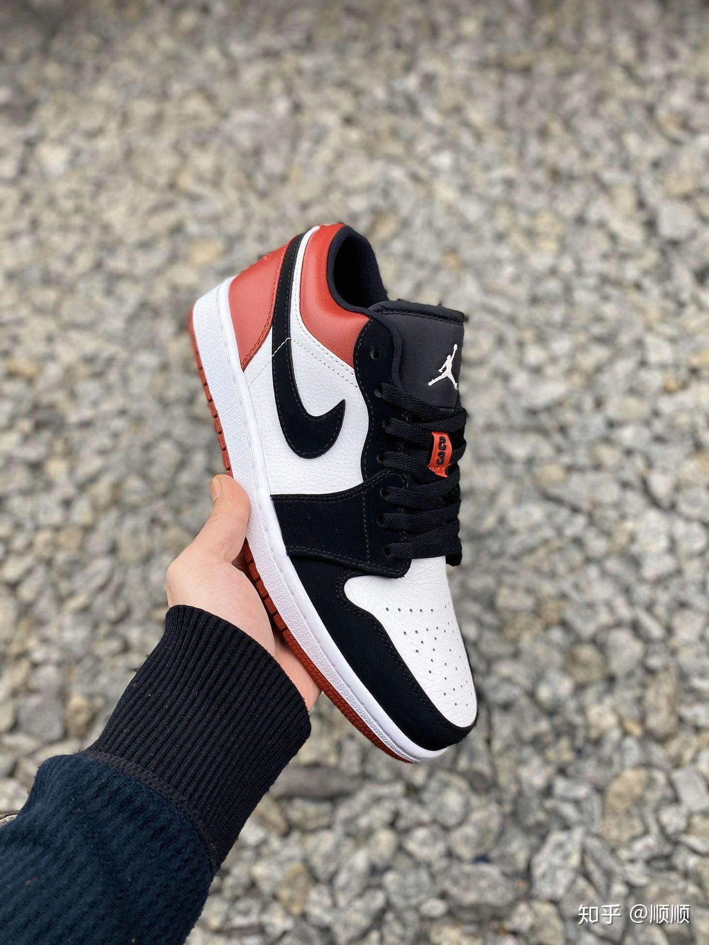 airjordan1low低帮aj1乔丹1代黑红脚趾