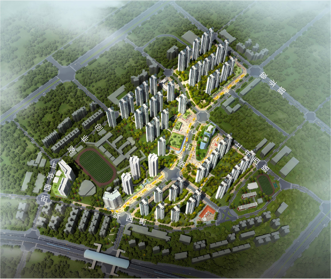根据规划,上冲村将打造成一个集品质住宅,学校,商业,酒店,办公等功能