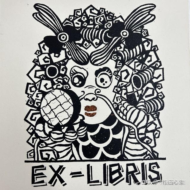 《美龙美发》黑白木版 30cm×30cm 2023邬雅楠:汉族,中共党员,1998年