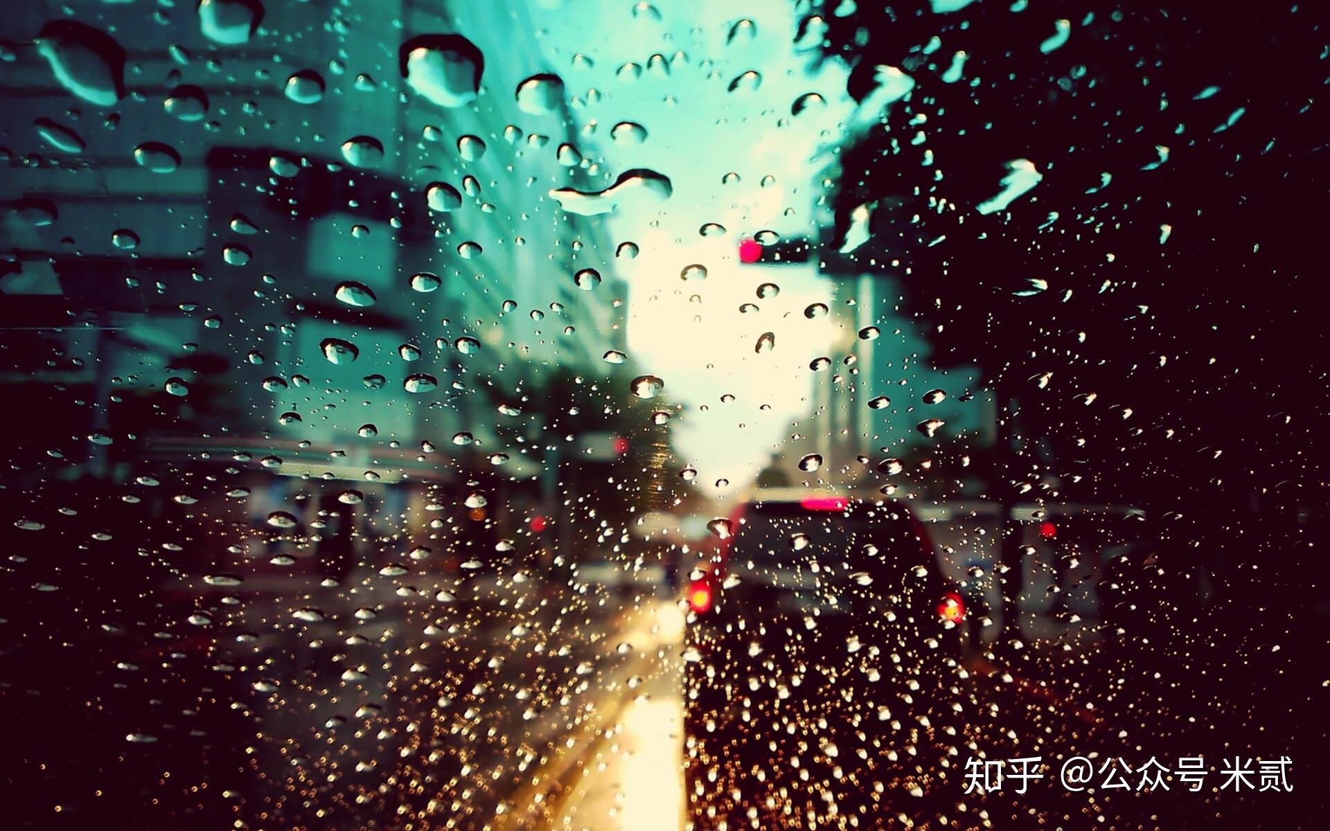 有哪些关于雨天繁华城市的手机壁纸