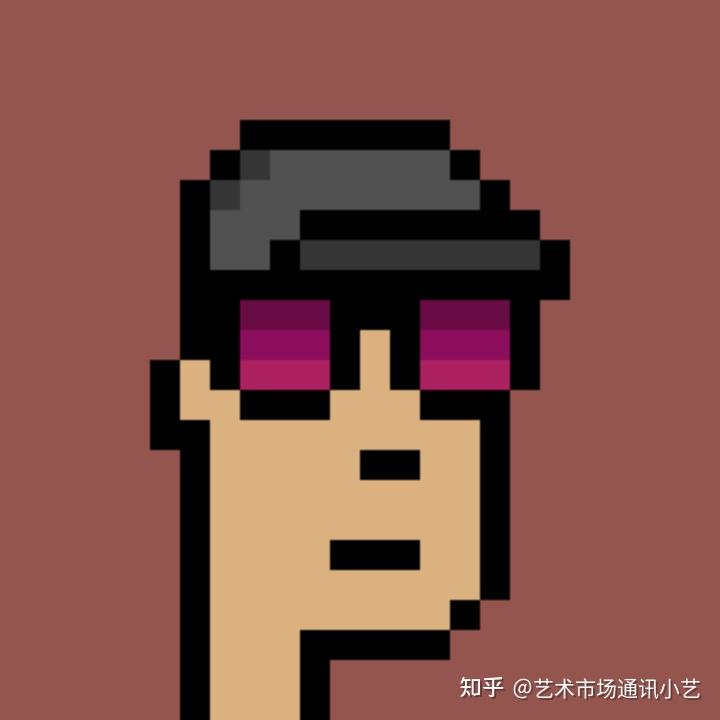 鸭舌帽和粉色眼镜的男性形象,去年10月这个虚拟头像卖了100万美金(265