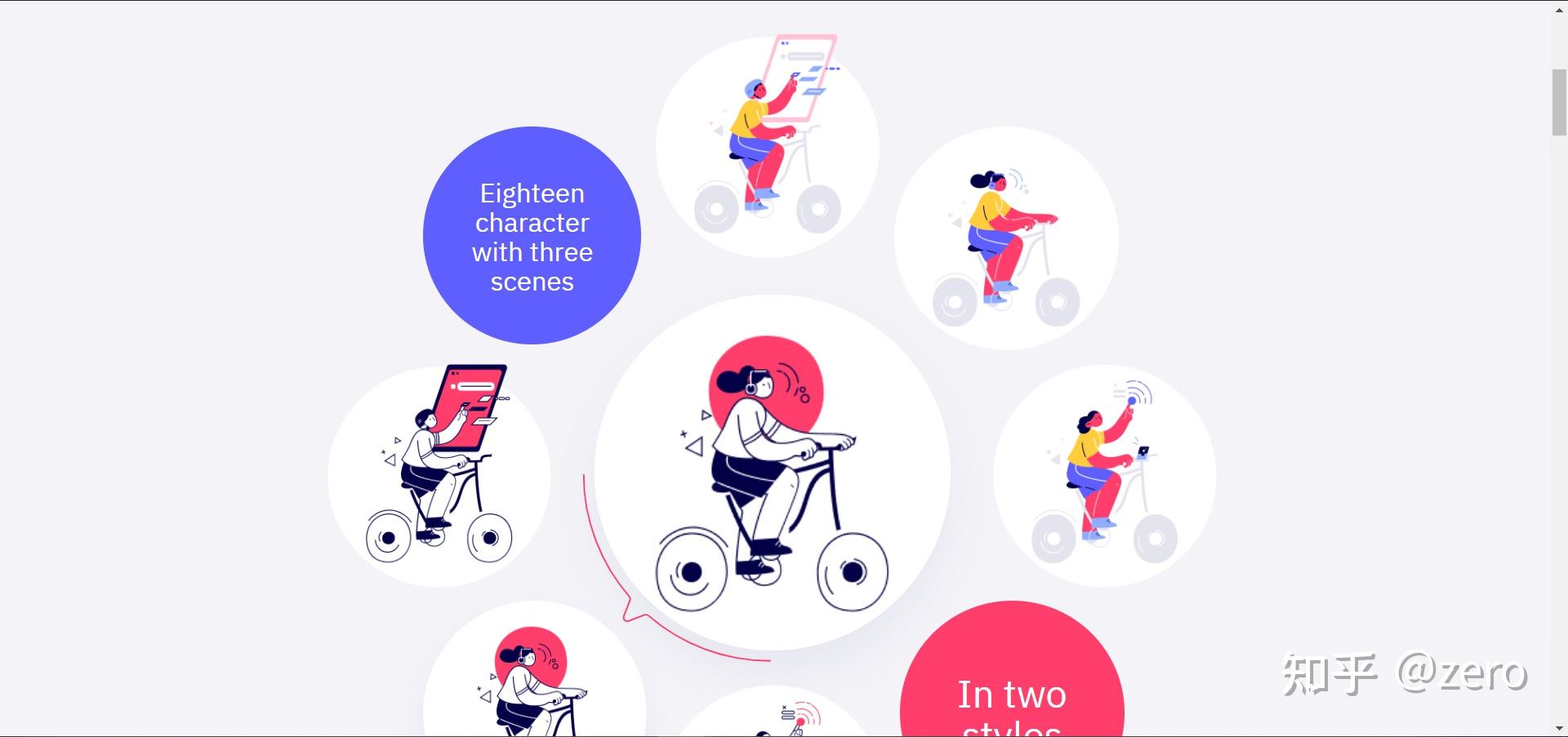 ouchouch是属于 icon8 的一个免费矢量插画网站,你可以免费享用