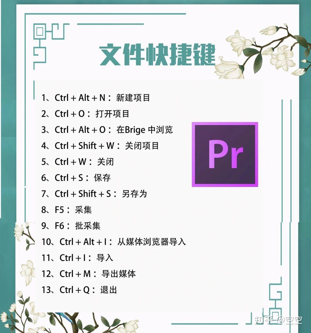 哭了,我学pr的时候怎么没人给我整理这个 - 知乎