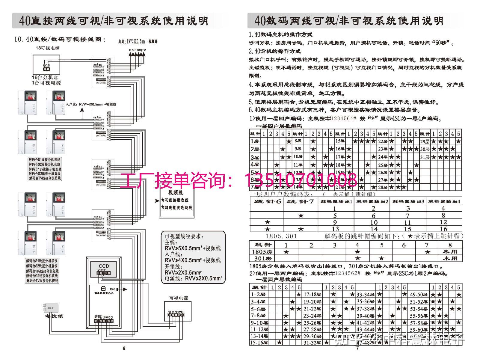 佳乐g43可视对讲说明书图片