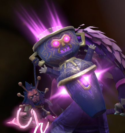 值得一提的是这个不朽还挂着一个小斧王的布偶,上面订满了钉子,戴泽是