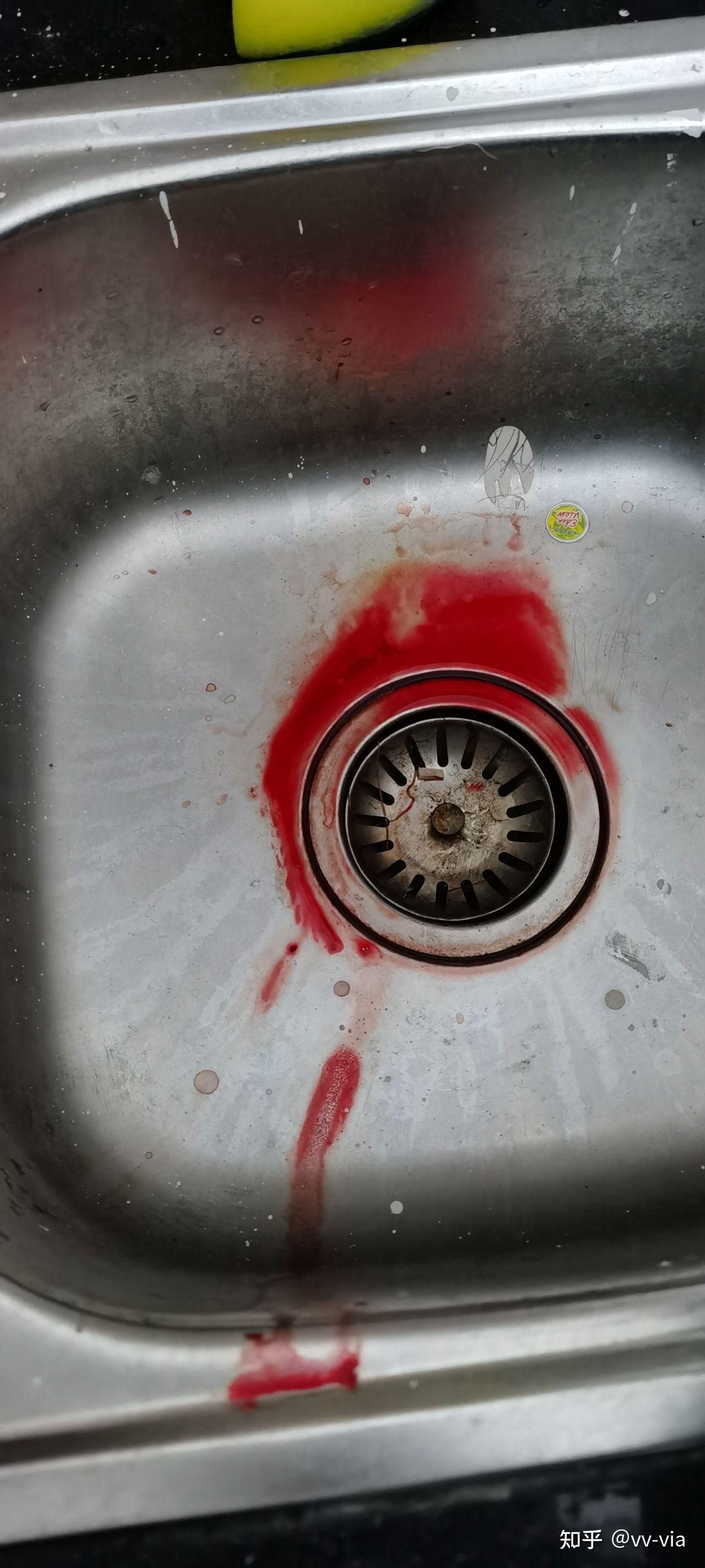 洗手台血的真实照片图片