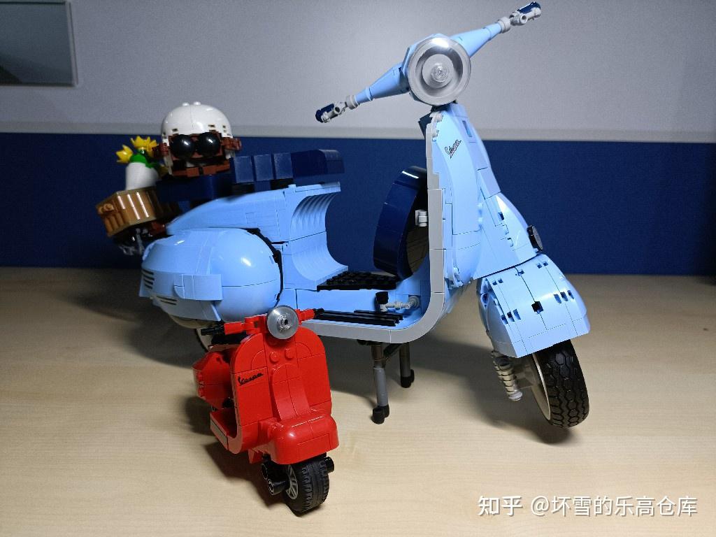 樂高創意高手系列10298vespa125踏板摩托車測評