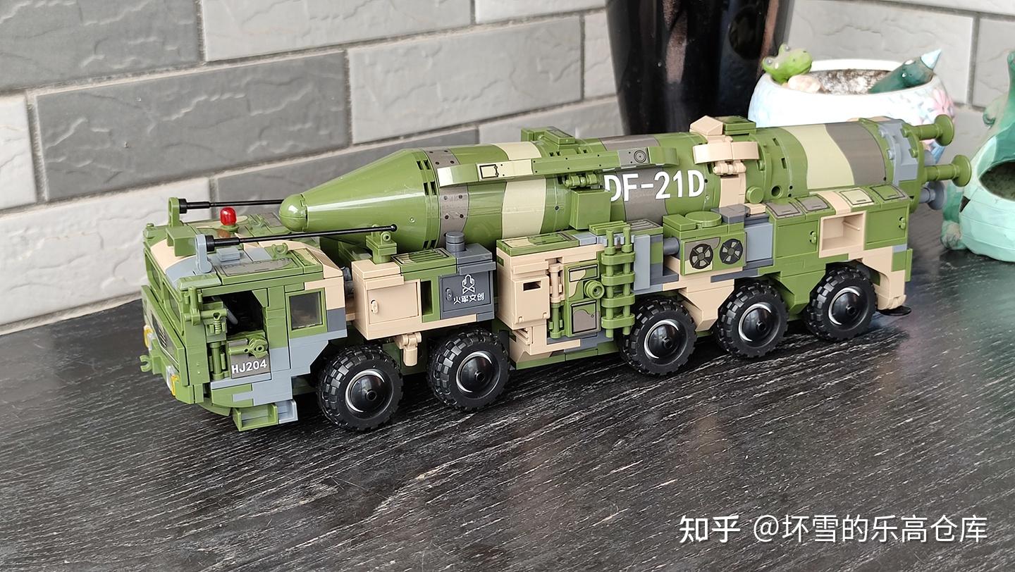 积木做成的东风快递车森宝积木df21d弹道导弹图文评测