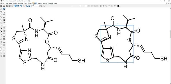 如何用chemdraw绘制出热情洋溢的分子结构