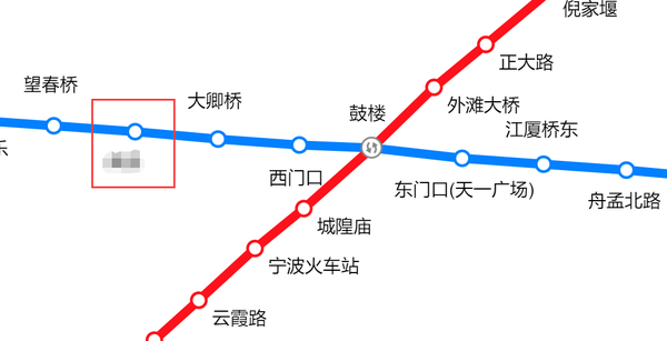 宁波1号线地铁站线路图片